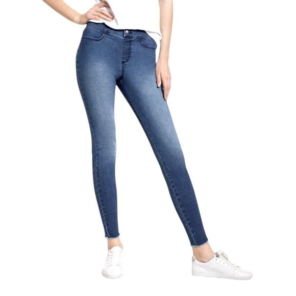 HUE Studio Women's Classic Blue Skinny Legging Jeans, Size S, NWT - Picture 1 of 10